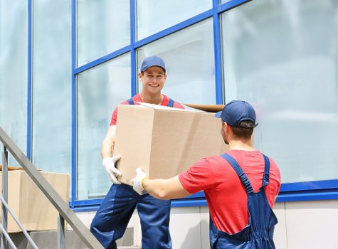 Waste removal and disposal compliance for a moving service