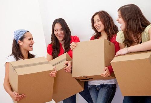 Furniture and household items loaded for transport in Hounslow