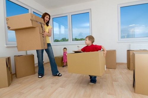 Careful box labelling and fragile item protection during a Hounslow relocation