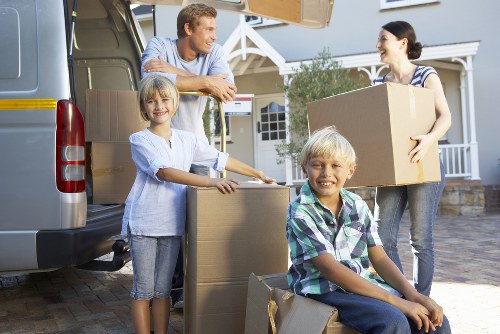 Secure transport for household items during a local flat removal